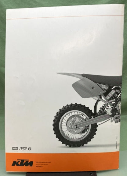 KTM 3211142en 65 SX Owner's Manual 2007 Genuine