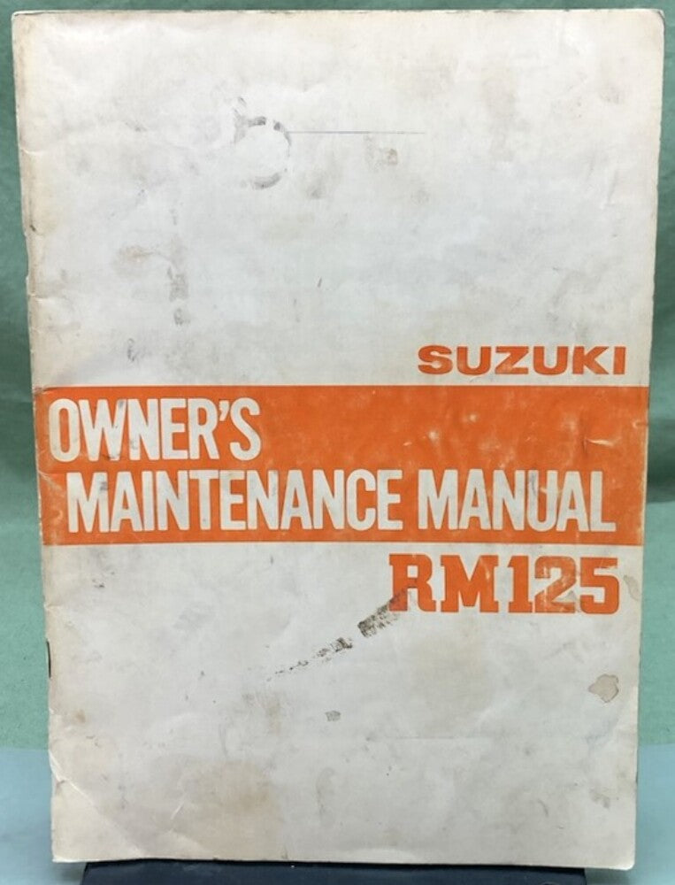 Suzuki 99011-40231-03A RM125 Owner's Maintenance Manual 1979 Genuine