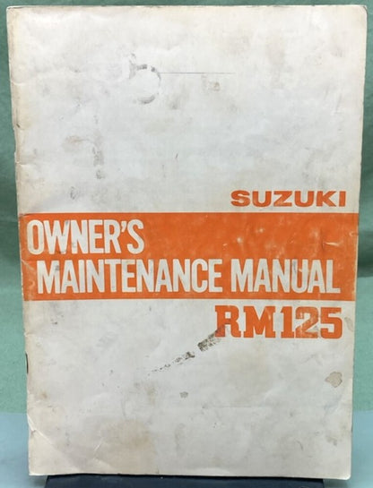 Suzuki 99011-40231-03A RM125 Owner's Maintenance Manual 1979 Genuine