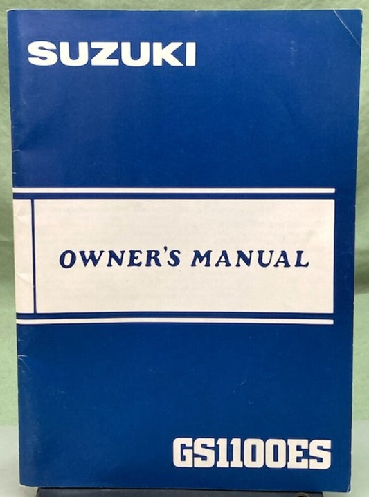 Suzuki 99011-49530-03A GS1100ES Owner's Manual 1982 Genuine