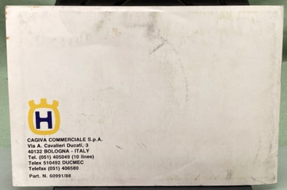 Husqvarna 60991/88 WRK 125 Owner's Manual 1989 Genuine