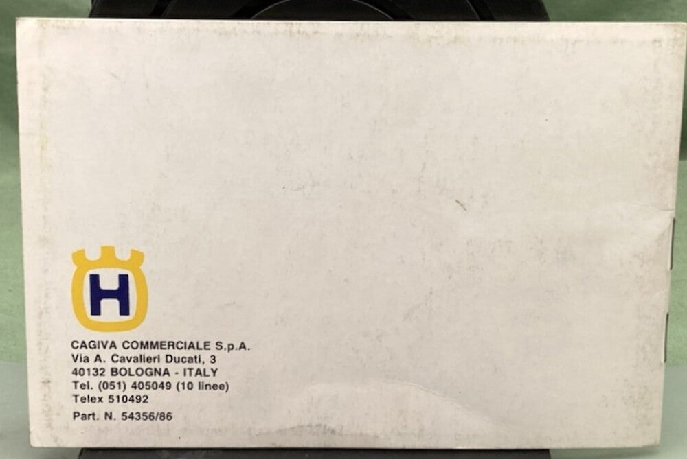 Husqvarna 54356 WRK 125 Owner's Manual 1987 Genuine