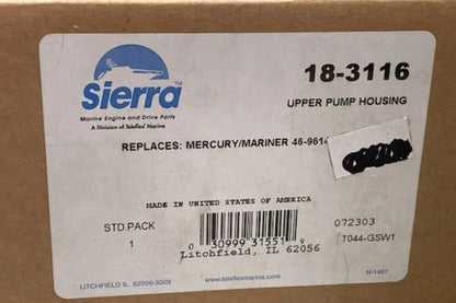Sierra 18-3116 Upper Pump Housing New Genuine
