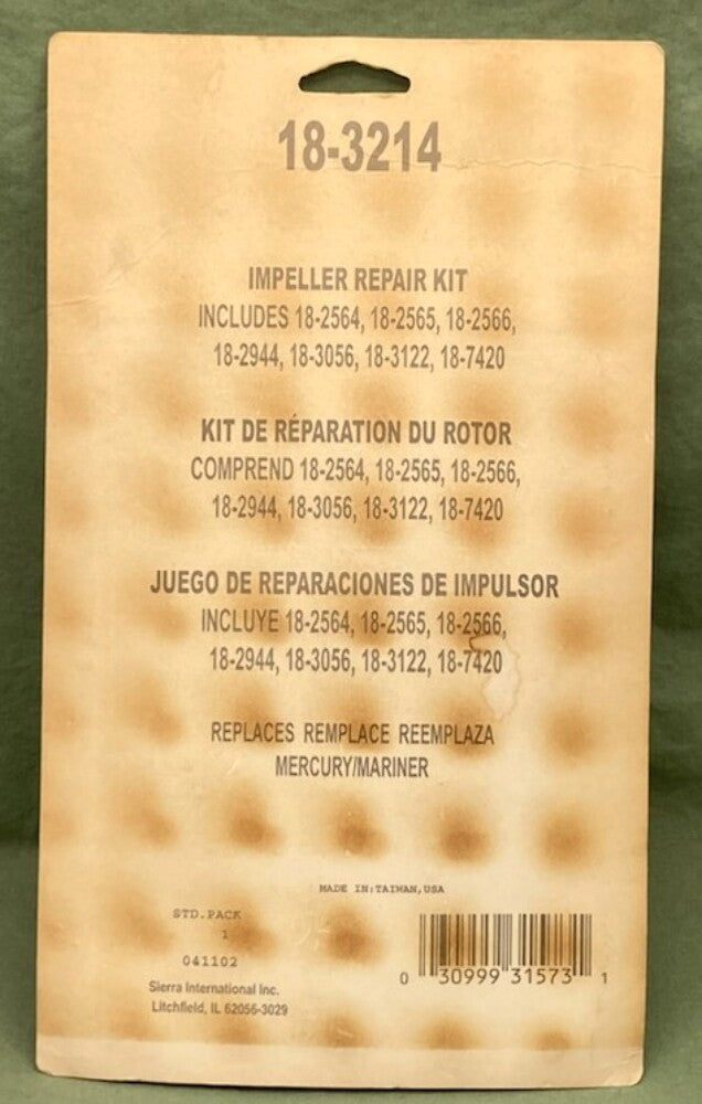 Sierra 18-3214 Impeller Repair Kit New Genuine