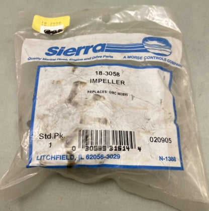 Sierra 18-3058 Impeller for OMC 983895 New Genuine