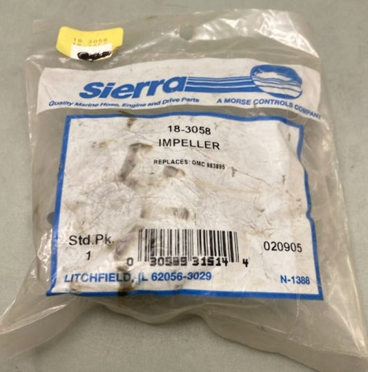 Sierra 18-3058 Impeller for OMC 983895 New Genuine