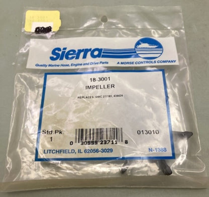 Sierra 18-3001 Impeller for OMC 277181 New Genuine