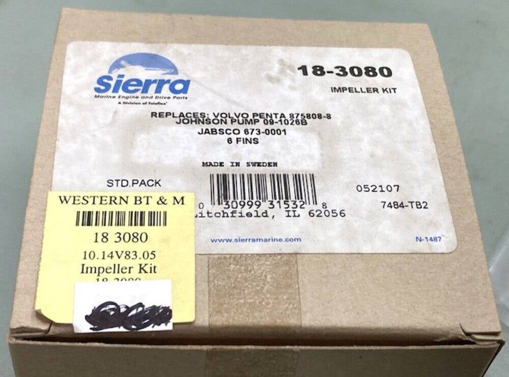 Sierra 18-3080 Impeller Kit New Genuine