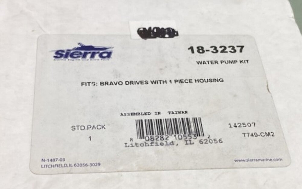 Sierra 18-3237 Water Pump Kit New Genuine