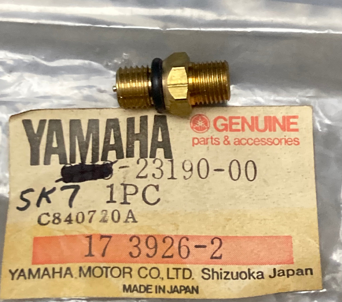 New Genuine Yamaha 5K7-23190-00 Air Valve