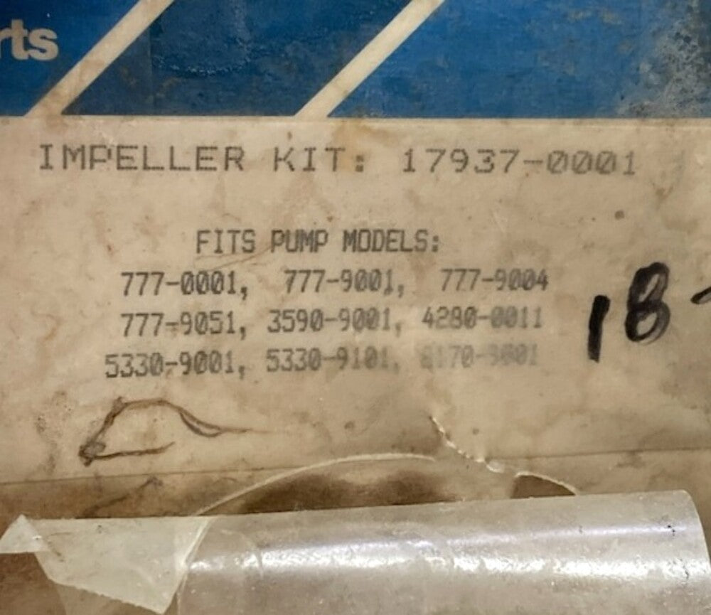 Jabsco 17937-0001 Impeller Kit New Genuine