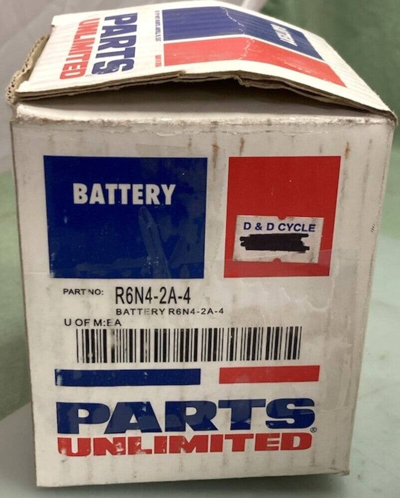 Parts Unlimited R6N4-2A-4 Wet Battery New Genuine