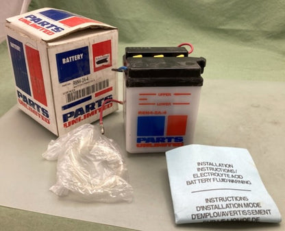 Parts Unlimited R6N4-2A-4 Wet Battery New Genuine
