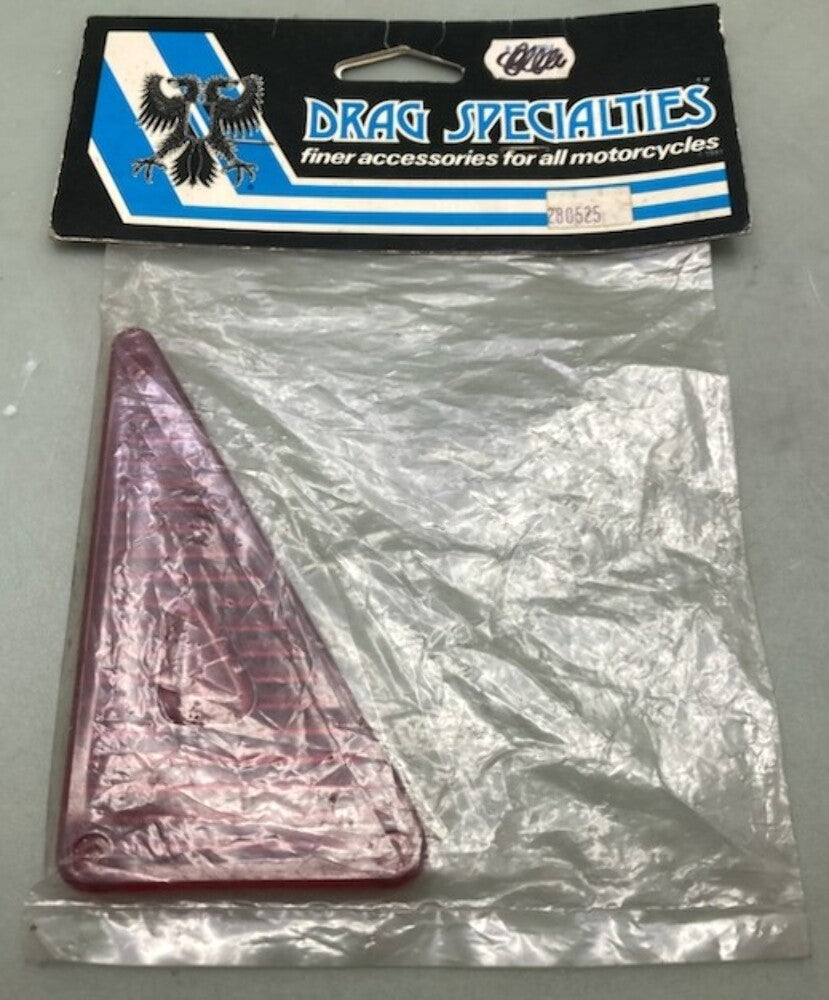 Drag Specialties 280525 Triangular Red Light Lens New Genuine