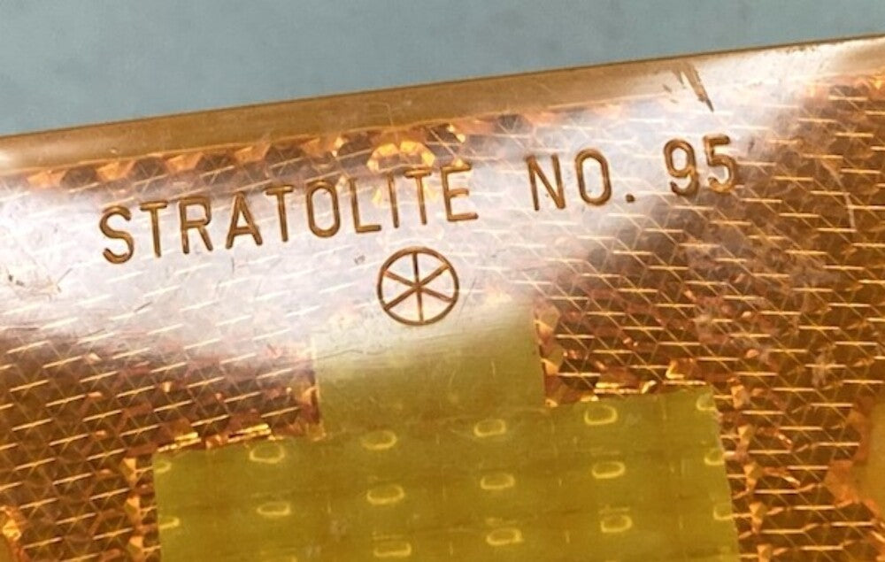 Qty. 2 Stratolite 95 Amber Lens New Genuine