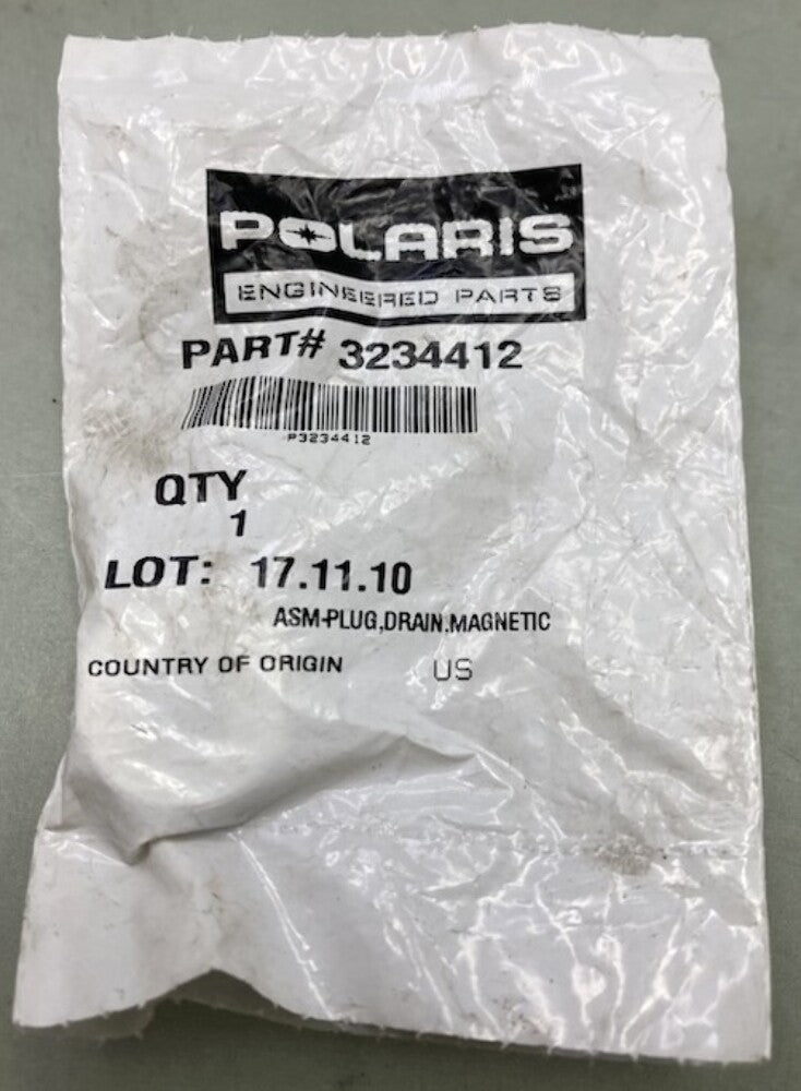 Polaris 3234412 Assembly, Drain, Plug, Magnetic New Genuine