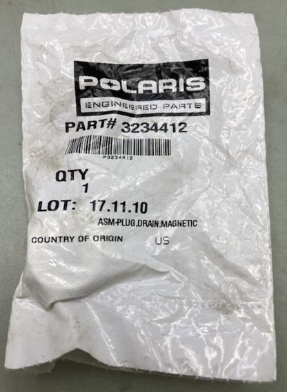 Polaris 3234412 Assembly, Drain, Plug, Magnetic New Genuine