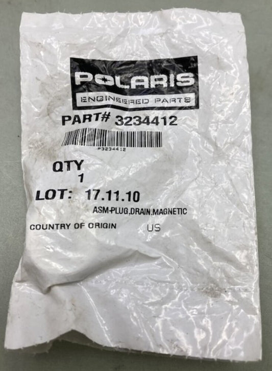 Polaris 3234412 Assembly, Drain, Plug, Magnetic New Genuine