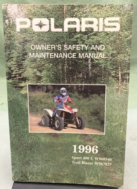 Polaris 9913584 Sport 400 and Trail Blazer Owner's Manual 1996 Genuine