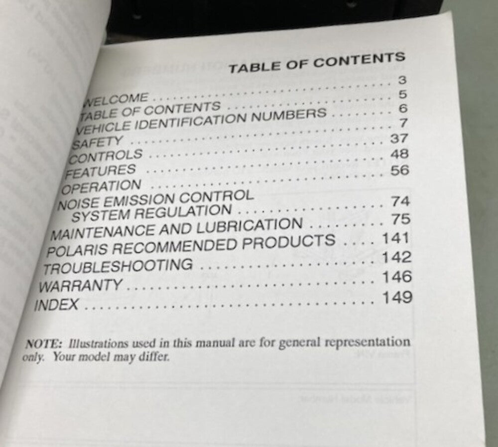Polaris 9917492 ATV Owner's Manual 2003 Genuine