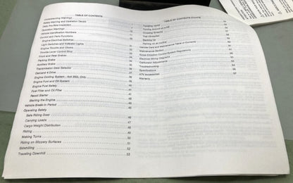 Polaris 9912397 4x4 250 4x4 350L Owner's Manual Print Out 1993 Genuine