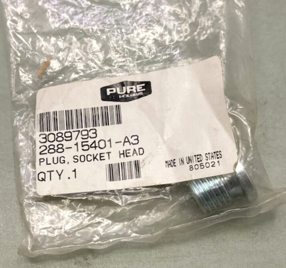 Polaris 3089793 Socket Head Plug New Genuine