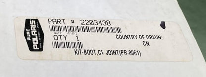 Polaris 2203438 Kit, Boot, Cv, Joint New Genuine