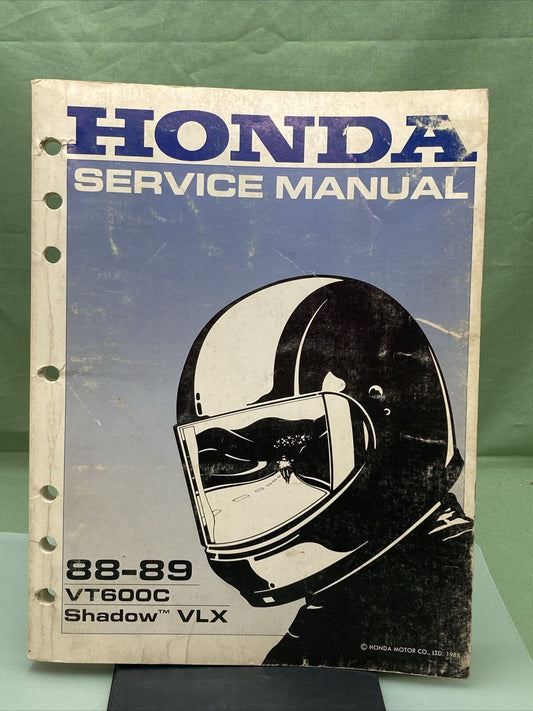 GENUINE HONDA 61MR101 VT600C SHADOW VLX SERVICE MANUAL '88-'89