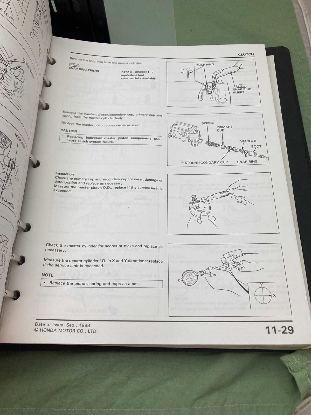 GENUINE HONDA COMMON SERVICE MANUAL 1995