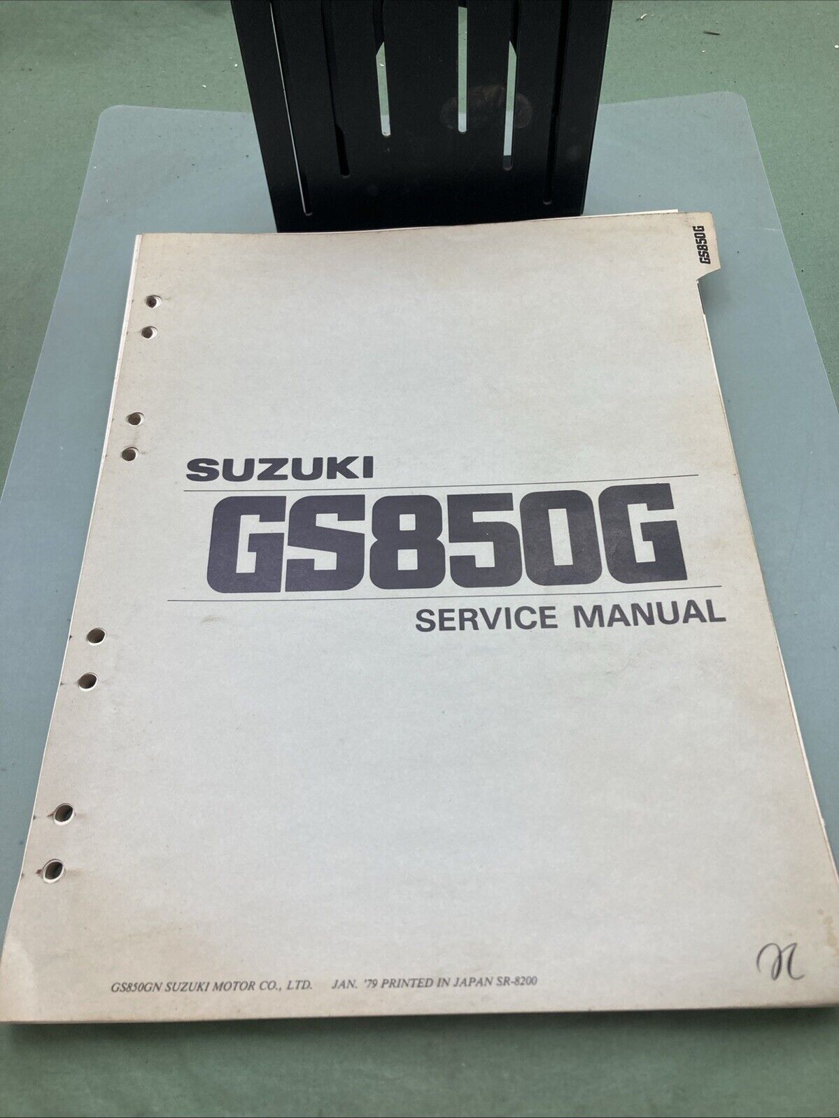 GENUINE SUZUKI SR-8200 E-3 GS850G SERVICE MANUAL 1979