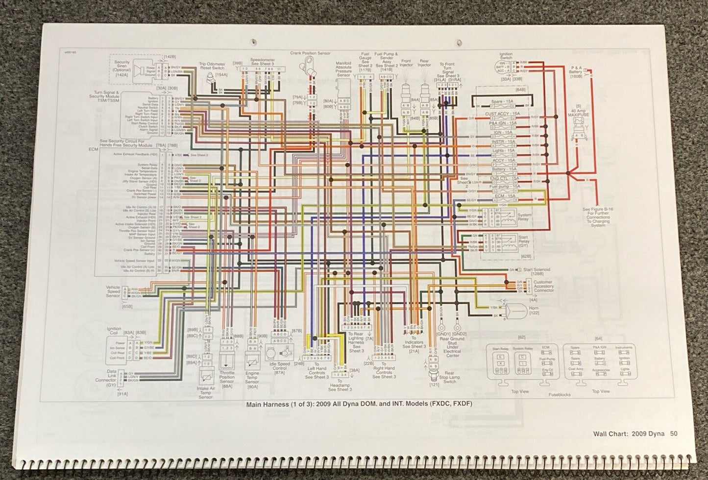 GENUINE HARLEY DAVIDSON 99949-09 WIRING DIAGRAMS BOOK 2009