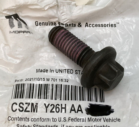 NEW GENUINE MOPAR CSZMY26HAA Bolt HUB AND ROTOR