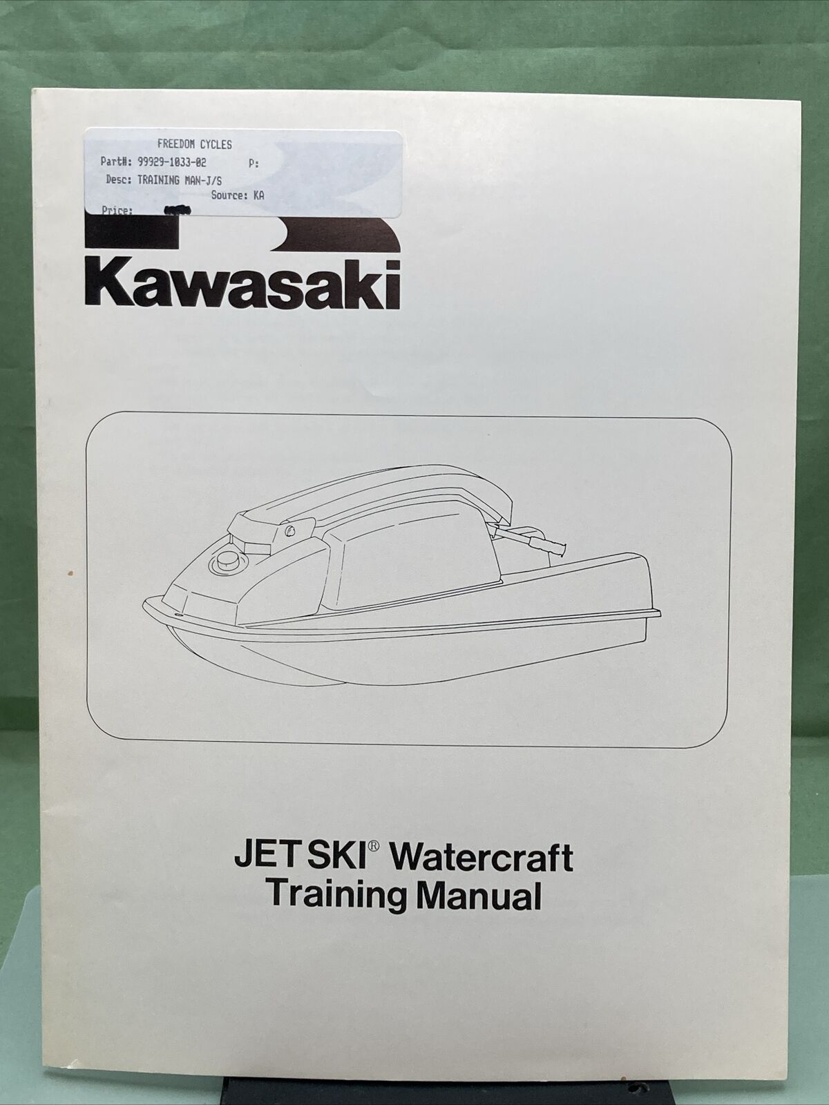 GENUINE KAWASAKI 99929-1033-02 JET SKI WATERCRAFT TRAINING MANUAL