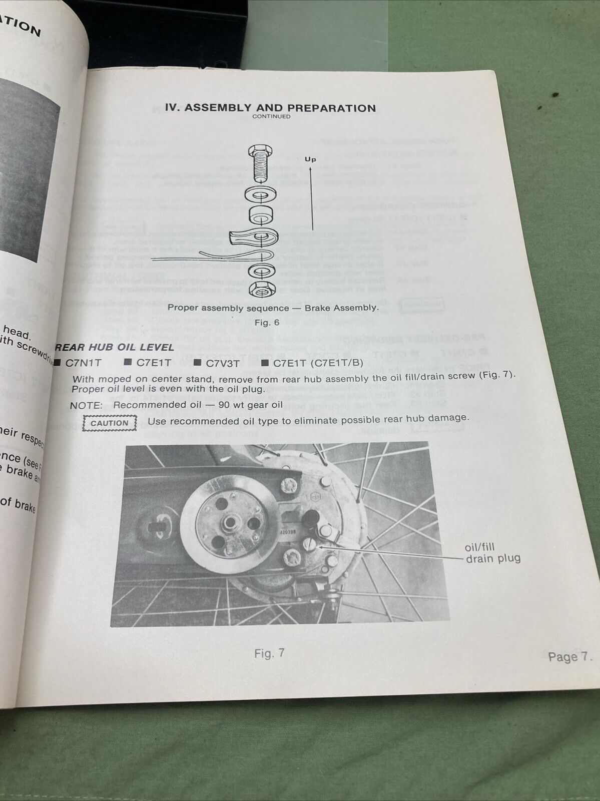 GENUINE VESPA CIAO ASSEMBLY AND PREPARATION MANUAL