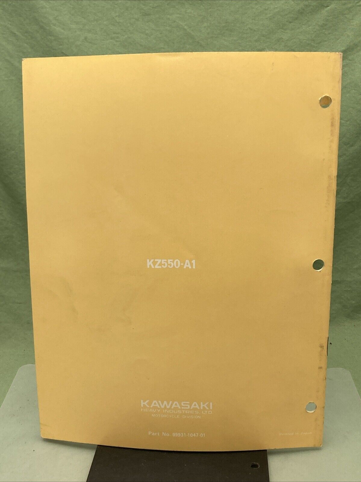 GENUINE KAWASAKI 99931-1047-01 KZ550 MOTORCYCLE ASSEMBLY AND PREP MANUAL 1979