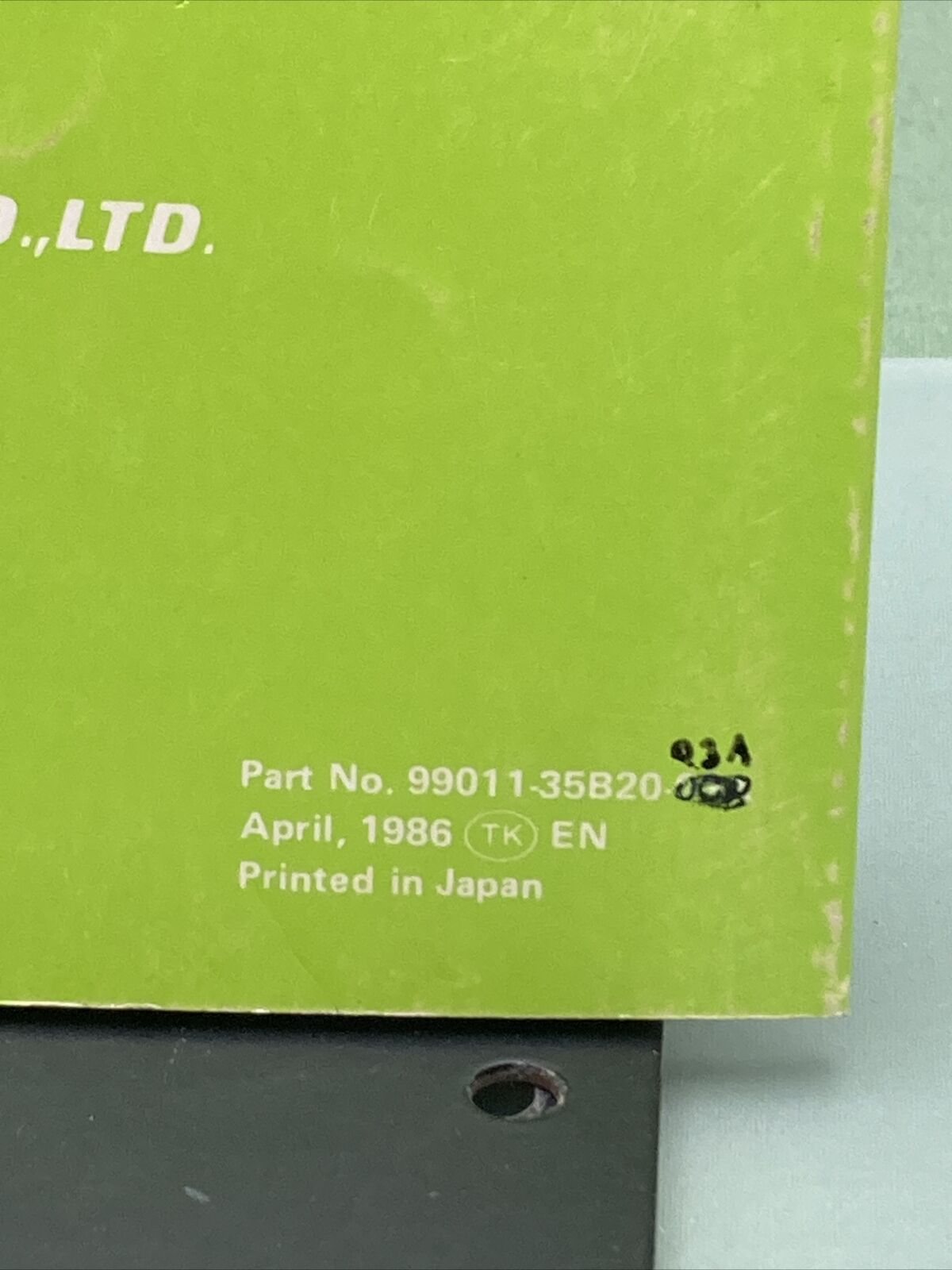 GENUINE SUZUKI 99011-35B20-03A LT230E OWNER'S MANUAL