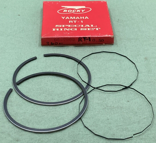 NEW GENUINE ROCKY 06-2902 YAMAHA RT-1 PISTON RING SET 0.50