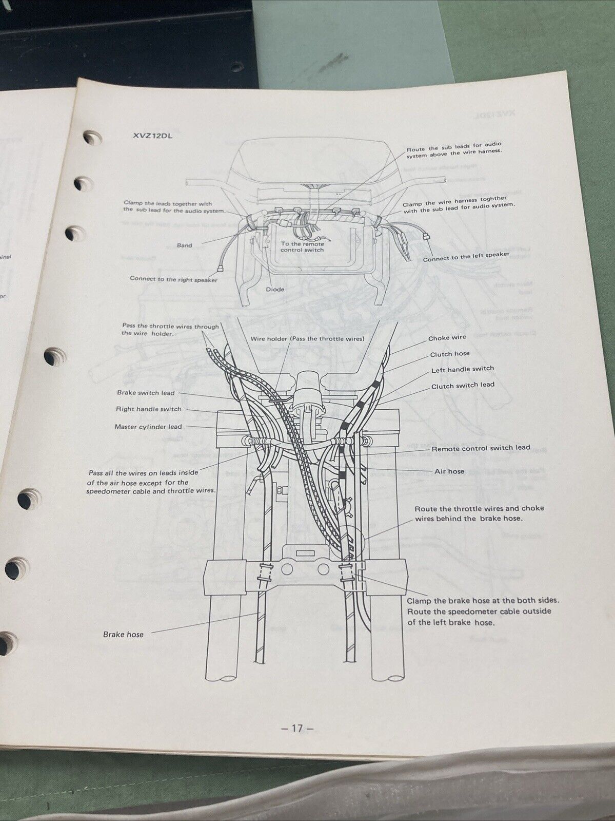 YAMAHA LIT-11666-04-06 XVZ12KC2/DKC2/XVZ12L/DL SUP. ASSEMBLY MANUAL 41R-28107-10