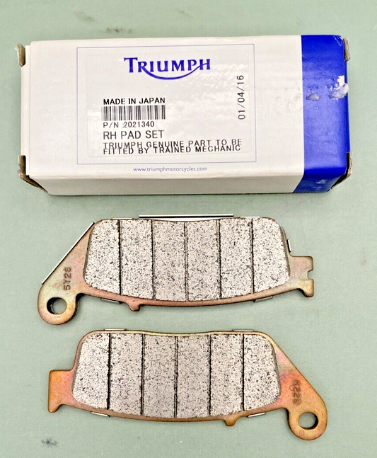 NEW GENUINE TRIUMPH  T2021340 Pad Set, Front, Rh