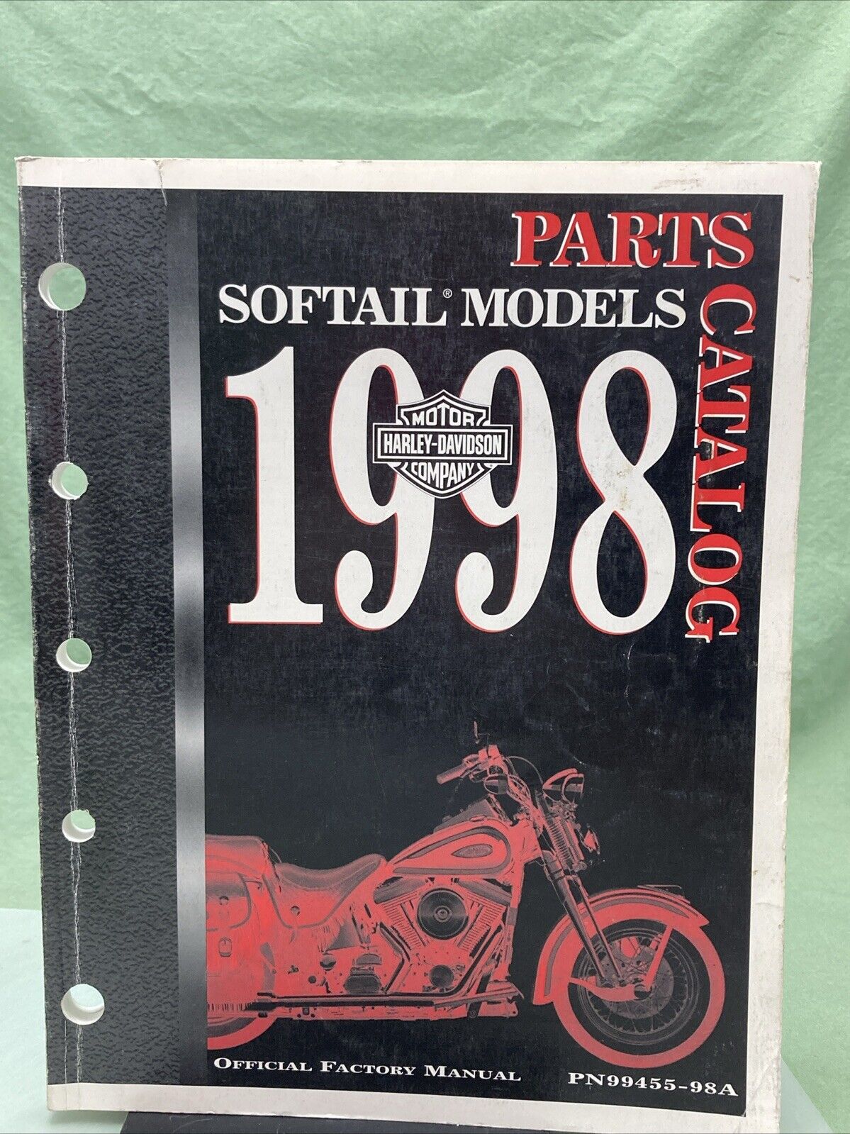 HARLEY DAVIDSON 99455-98A SOFTAIL MODELS 1998 PARTS CATALOG