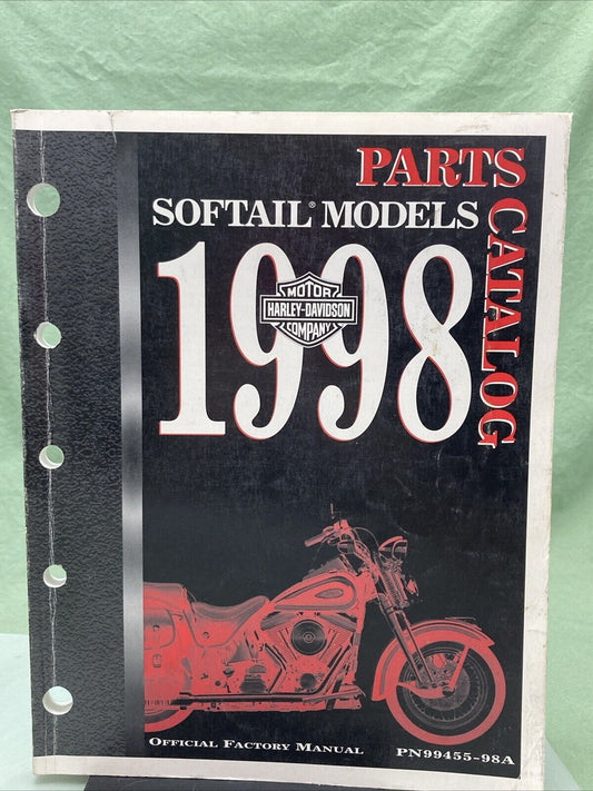 HARLEY DAVIDSON 99455-98A SOFTAIL MODELS 1998 PARTS CATALOG