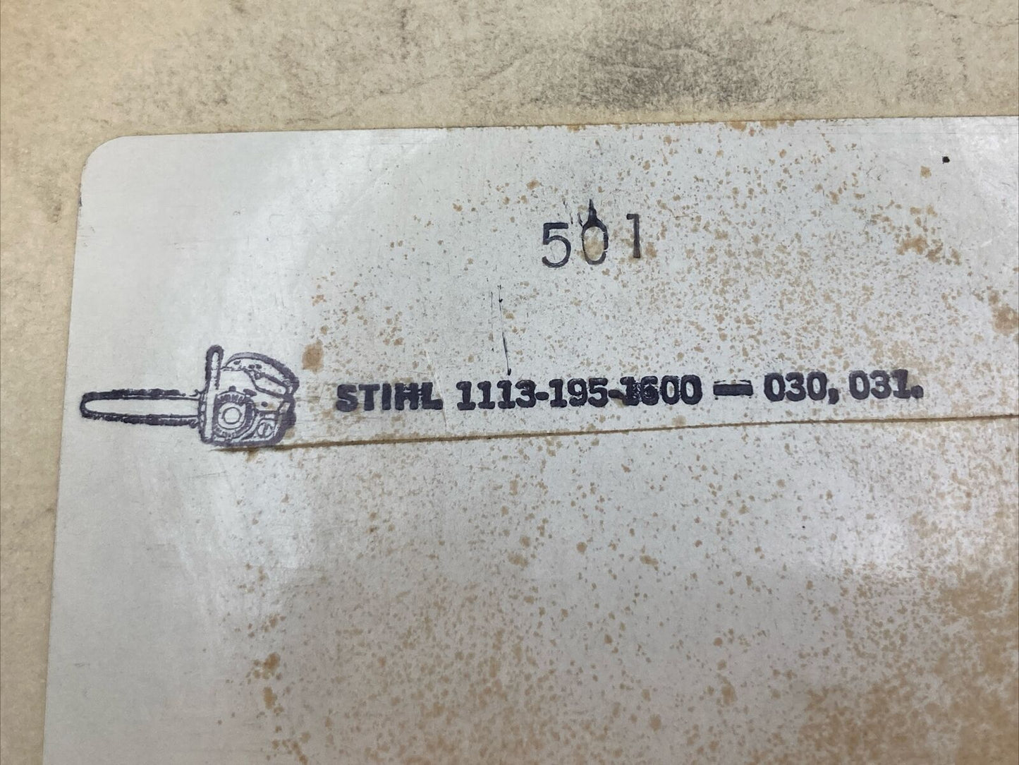 NEW GENUINE TOTAL 501 REWIND STARTER SPRING STIHL 1113-195-1600
