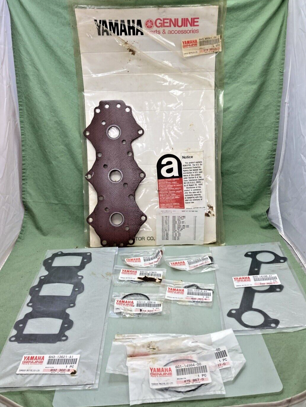 NEW YAMAHA 6H3-W0001-00 POWER HEAD GASKET KIT, INCOMPLETE KIT