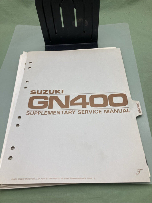 GENUINE SUZUKI 99000-85660-03E GN400 SUPPLEMENTARY SERVICE MANUAL 1980