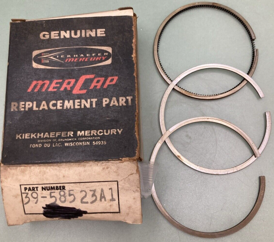 SET OF 3 NEW GENUINE MERCURY 39-58523A1 RING SET PISTON JET SKI