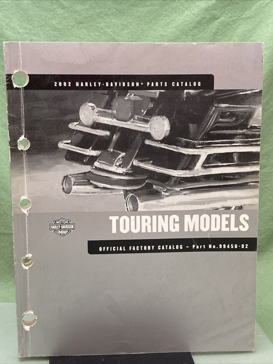 HARLEY DAVIDSON 99456-02 TOURING MODELS 2002 OFFICAL FACTORY CATALOG