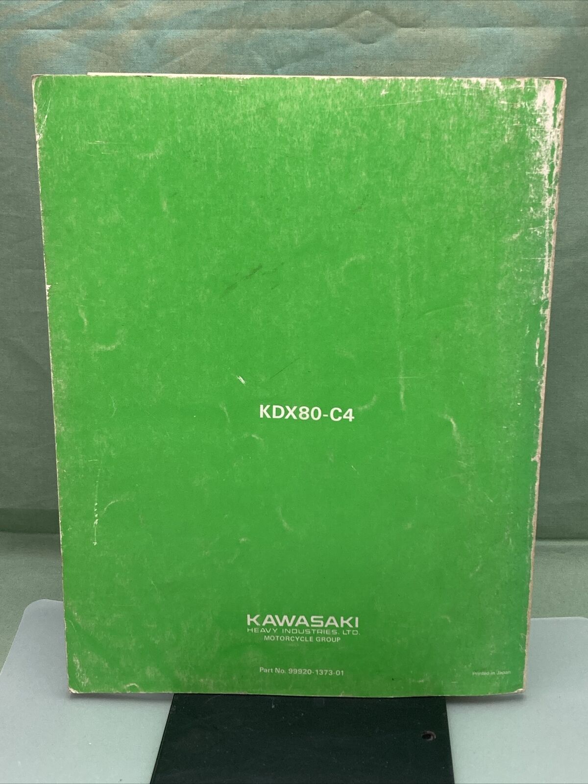 GENUINE KAWASAKI 99920-1373-01 OWNER'S AND SERVICE MANUAL KDX80