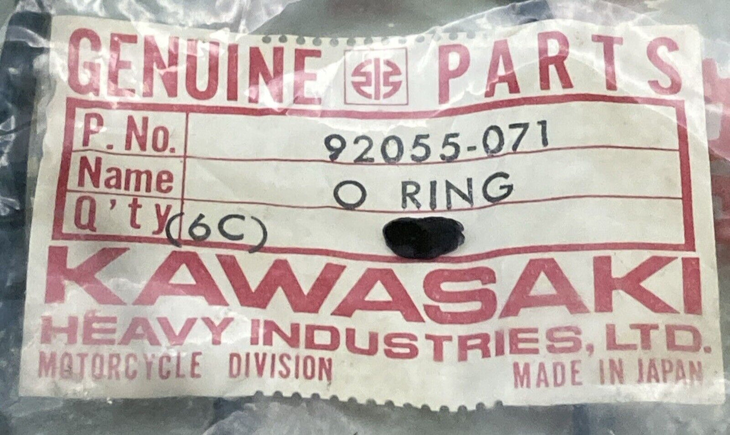 QTY 2 NEW KAWASAKI 92055-071 O" RING, CYLNDER BASE