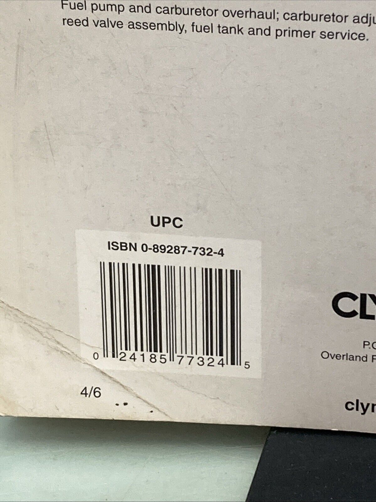 GENUINE CLYMER B751-4 FORCE OUTBOARD 4-150 HP 1984-1999 SHOP MANUAL