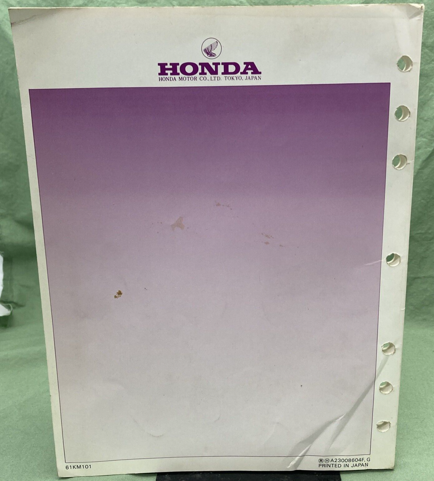 HONDA 61KM101 CH250 ELITE250 SERVICE MANUAL 1985-1986